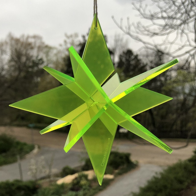 Green hanging star