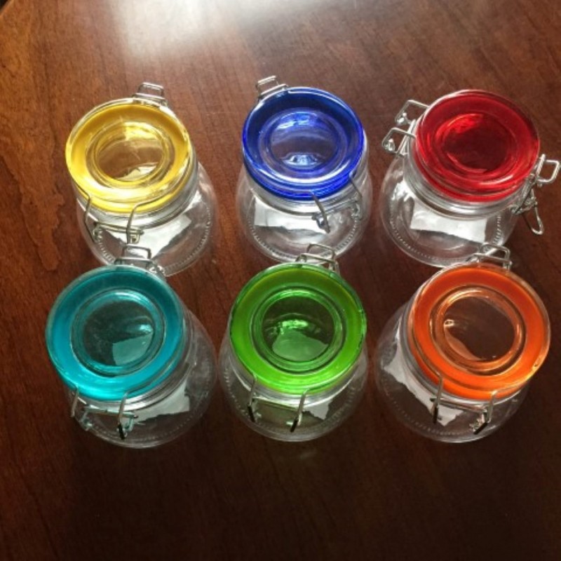 Picture of six jars showing all  available colors