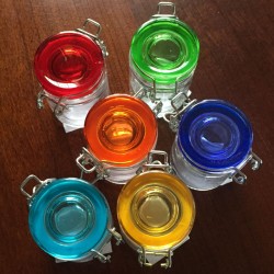 Picture of six jars showing all  available colors